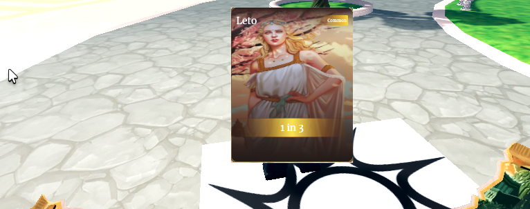 Leto Card Display - Greek Goddess Character