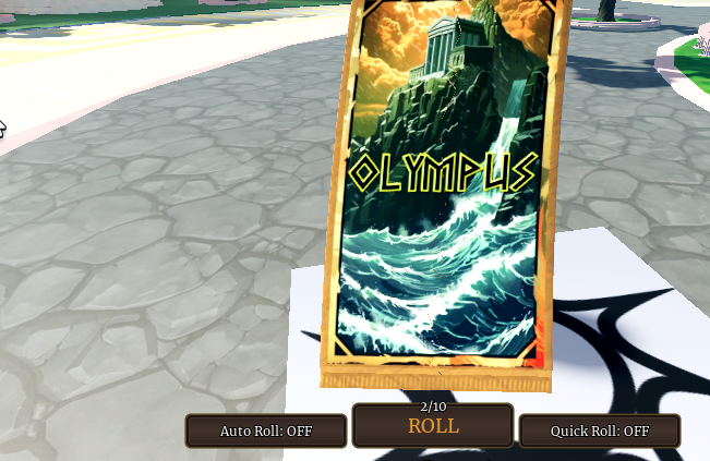 Olympus Card Back Design - Card Rolling Interface
